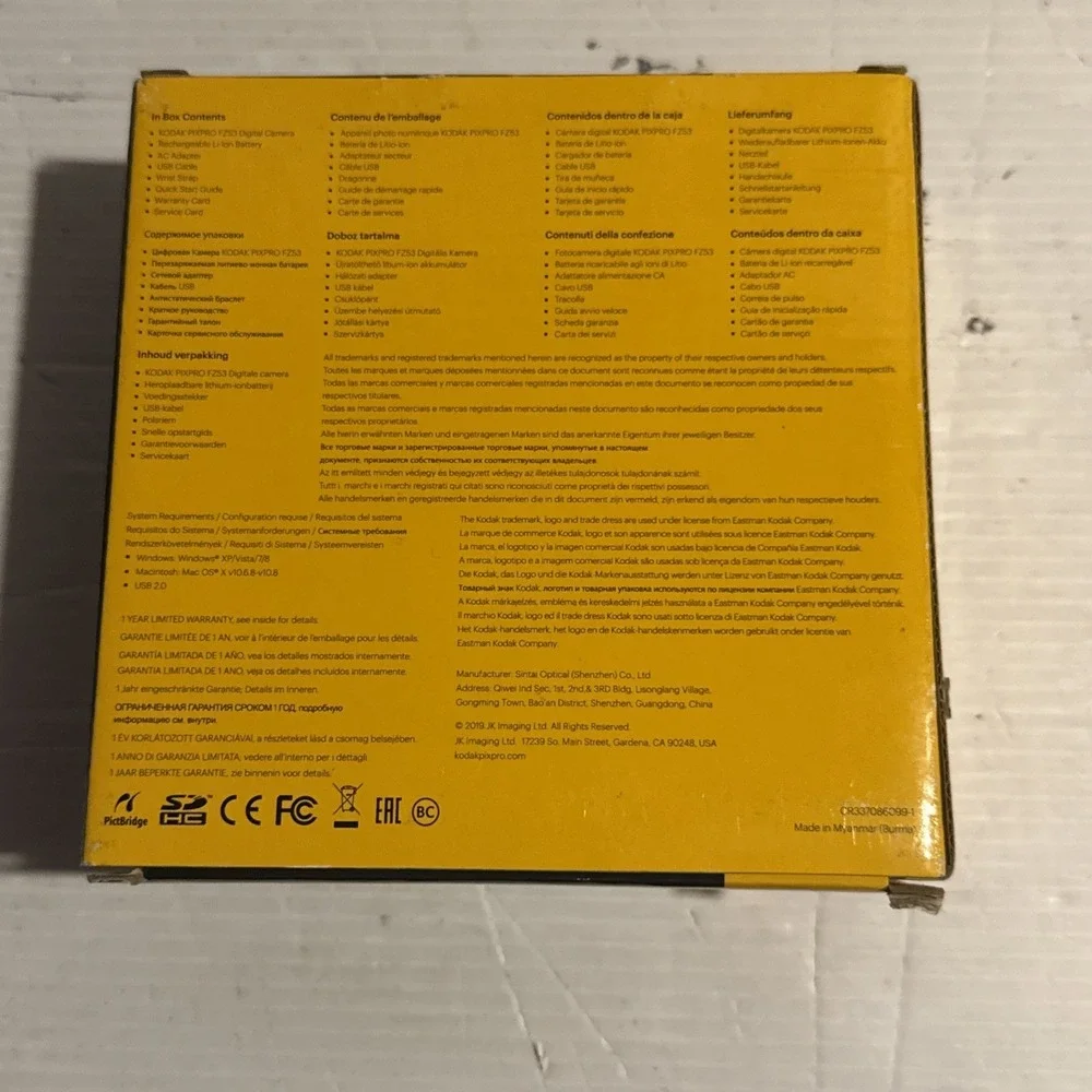 Kodak PIXPRO FZ53 16MP Digital Camera Blue 5X Wide Zoom Tested New In Open Box